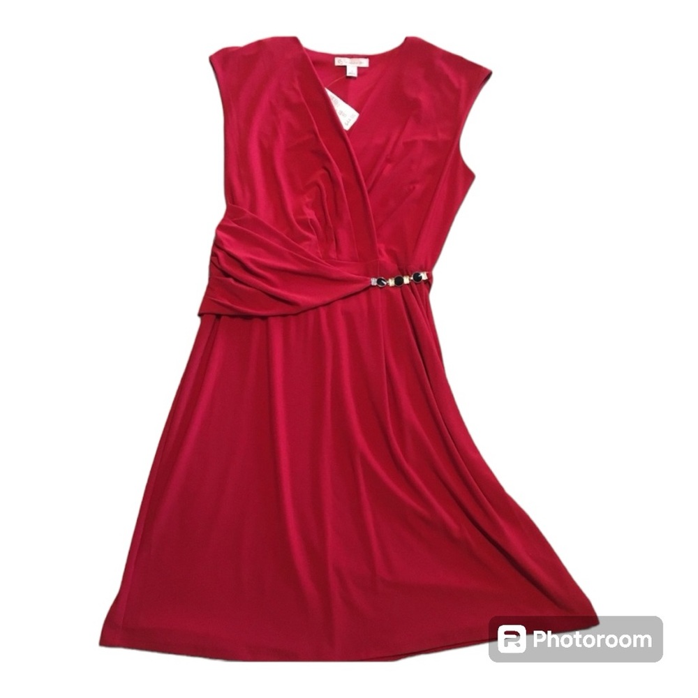 NWT Dress Barn, Red Dress, Sleeveless